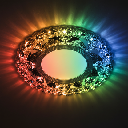 Spot LED ORBITA, 5W, Rotund, Lumina Rece + RGB, Alb, Rasina si Sticla Spot LED Default Title Alessandro Design