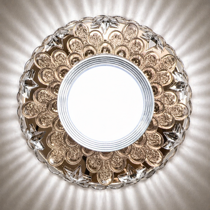 Spot LED ORBITA, 5W, Rotund, Lumina Rece/ Calda, Bronz Antichizat, Rasina si Sticla Spot LED Default Title Alessandro Design