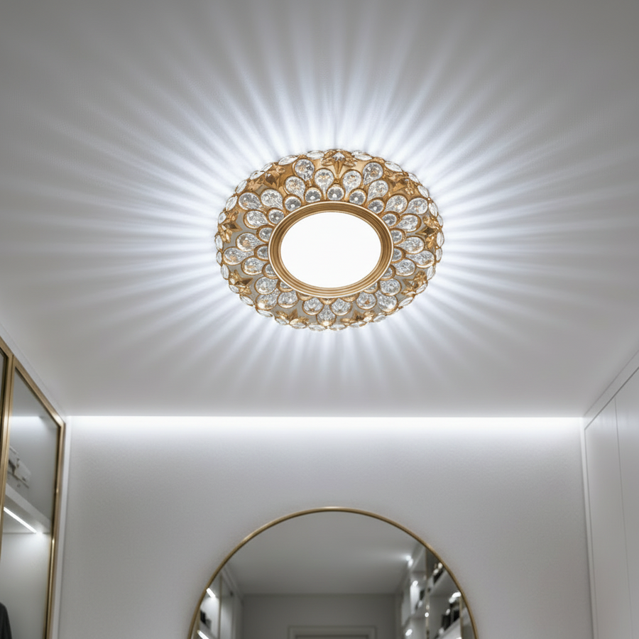Spot LED ORBITA, 5W, Rotund, Lumina Rece/ Calda, Bronz Antichizat, Rasina si Sticla Spot LED Default Title Alessandro Design