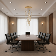 Suspended Crystal LED Chandelier, Justinian, Diameter 60cm, Adjustable Height, Gold, Metal and Crystal