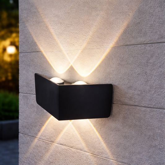 Aplica LED AX230, Exterior, 4 Surse, 4W, Negru, 3000K Aplice de Exterior Default Title Alessandro Design