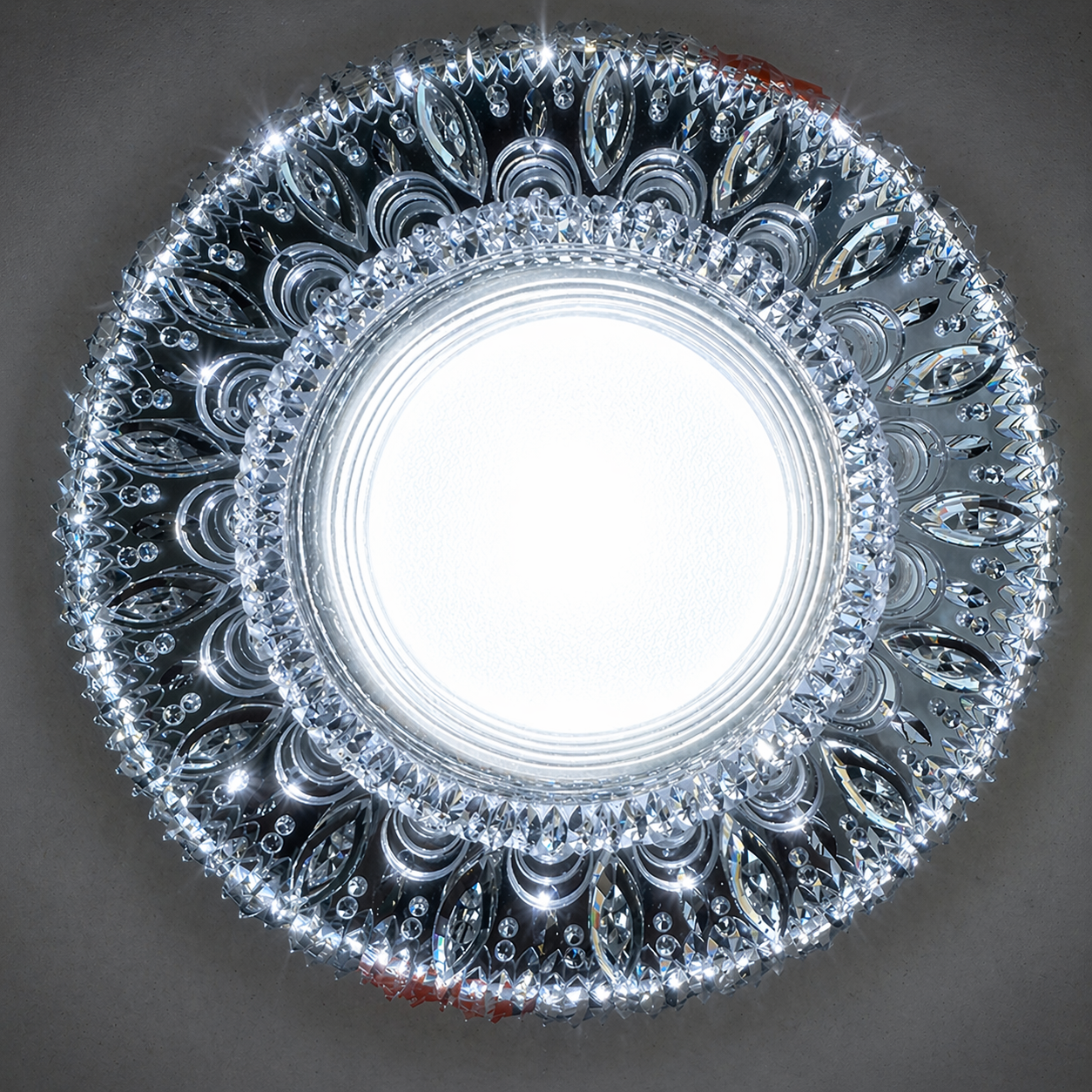 Spot LED ORBITA, 5W, Rotund, Lumina Rece + RGB, Alb, Rasina si Sticla Spot LED Default Title Alessandro Design