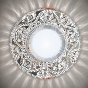Spot LED ORBITA, 5W, Rotund, Lumina Rece + RGB, Alb, Rasina si Sticla Spot LED Default Title Alessandro Design