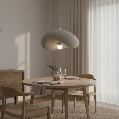 Lustra Moderna FOAMER Magno, 59 cm, Suspendata, 1 X E27, Gri, Metal si Spuma, Inaltime Reglabila Lustre Clasice Default Title Alessandro Design