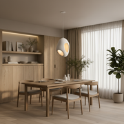 Lustra Moderna FOAMER Magno, 57 cm, Suspendata, 1 X E27, Alb, Metal si Spuma, Inaltime Reglabila
