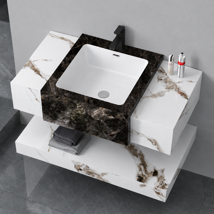Set Mobilier VANTA pentru Baie, 80cm, 3 Piese, Alb Mobilier Baie Default Title Alessandro Design