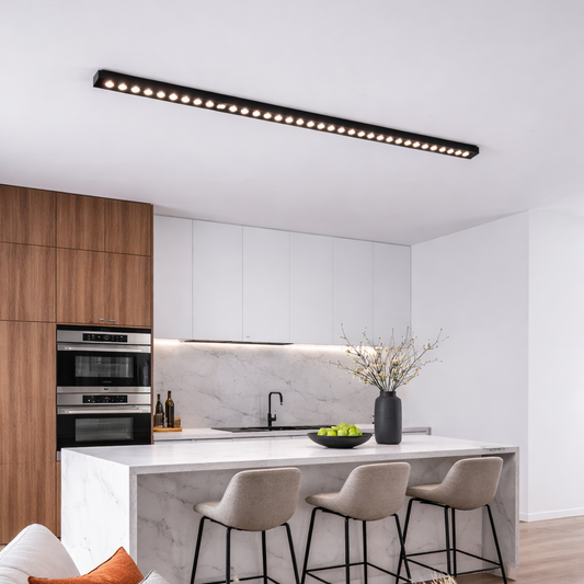 Proiector LED Liniar Aplicat Grilă 48W, Lumina Neutra 4000k, 45 surse, 1.2 metri Plafoniere LED Default Title Alessandro Design