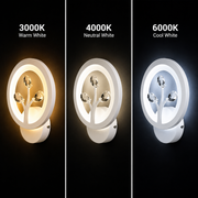 DAISY LED wall light, 14W, Cold/Warm/Neutral Light, White with Crystal Indoor wall lights Default Title Alessandro Design