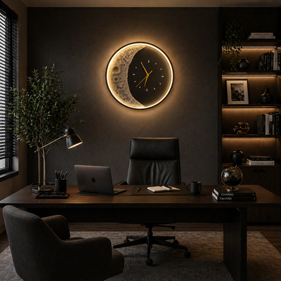 Luna Decorative LED Wall Light 83W Diameter 120CM Cold/Neutral/Warm Light Black