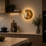Aplica LED Decorativa DOME Lumina Rece/Neutra/Calda Auriu Aplice de Interior Default Title Alessandro Design
