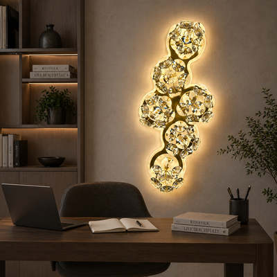 Luna Decorative LED Wall Light 83W Diameter 120CM Cold/Neutral/Warm Light Black