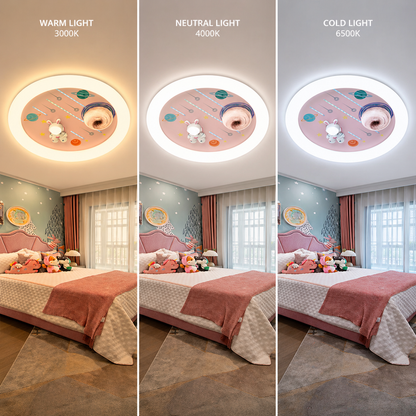 Lustra LED CONSTELATION cu telecomanda 63W, Diametru 50cm, lumina Rece/Calda/Neutra, Roz Lustre LED cu Telecomanda Default Title Alessandro Design