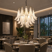 Candelabru Cristal MURANO Regalis 17xE14, D80 cm, Alb, Inaltime Reglabila, Metal si Cristal Candelabre Cristal Default Title Alessandro Design