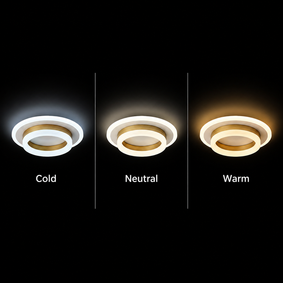 LED Chandelier SOLENA ROTONDA 21W, Diameter 20cm, Cold/Warm/Neutral light, Golden White LED Chandeliers Default Title Alessandro Design