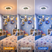 Lustra LED ASTRONAUT 35W, 3xE27, lumina Rece/Calda/Neutra, Alb Lustre Copii Default Title Alessandro Design
