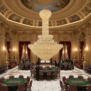Candelabru Cristal PALAIS Grande 65xE14, Diametru 150cm, Inaltime 240cm, Auriu Lucios, Inaltime Reglabila, Design Elegant Candelabre Cristal Default Title Alessandro Design
