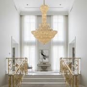 Candelabru Cristal PALAIS Grande 65xE14, Diametru 150cm, Inaltime 240cm, Auriu Lucios, Inaltime Reglabila, Design Elegant Candelabre Cristal Default Title Alessandro Design