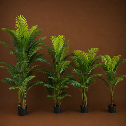 Plantă Artificială Tip Bananier Musa, 100 cm, Verde