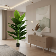 Plantă Artificială Tip Bananier Musa, 150 cm, Verde