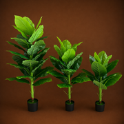 Plantă Artificială Tip Bananier Musa, 150 cm, Verde