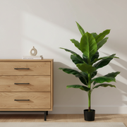 Plantă Artificială Tip Bananier Musa, 130 cm, Verde