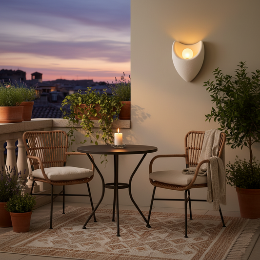 Aplica Decorativa CONNO, 26cm, 1xE27, Polistiren, Alb