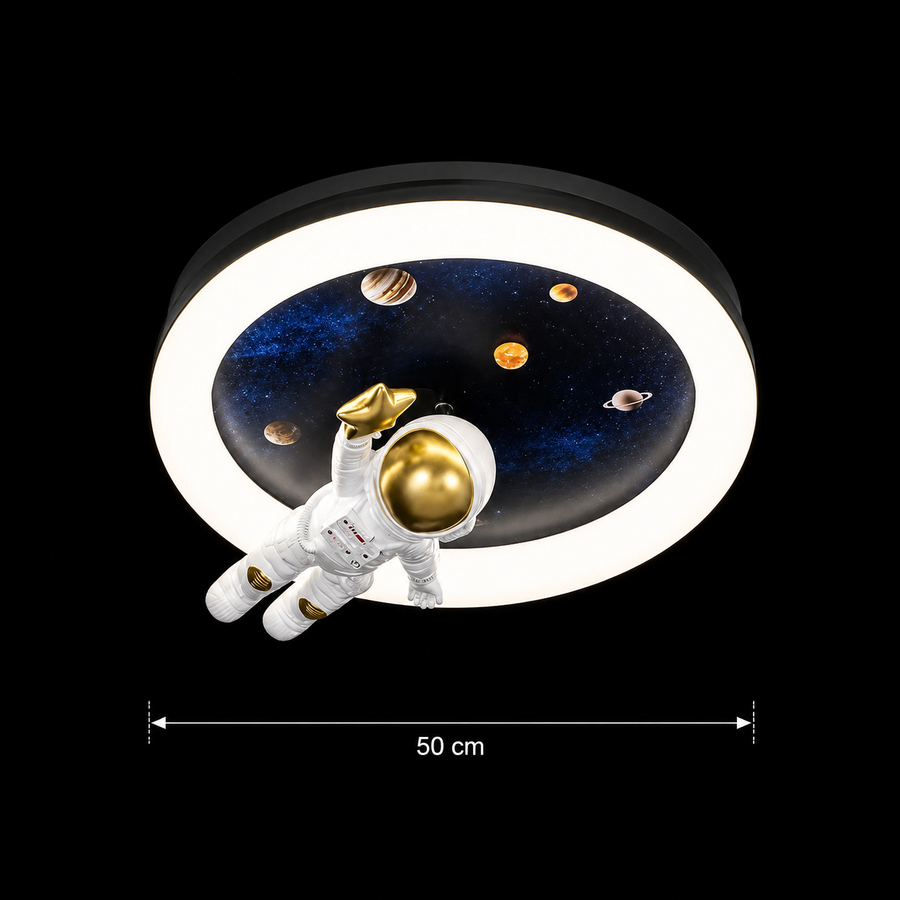 ASTRONAUT LED chandelier with remote control, 51W, Cold/Warm/Neutral light, White Blue