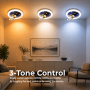ASTRONAUT LED chandelier with remote control, 51W, Cold/Warm/Neutral light, White Blue