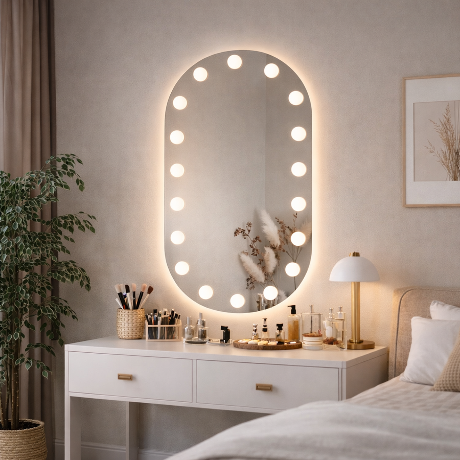Mirror LED Touch Infinitium Demister System 60X80cm Mirrors Korman E Default Title Alessandro Design