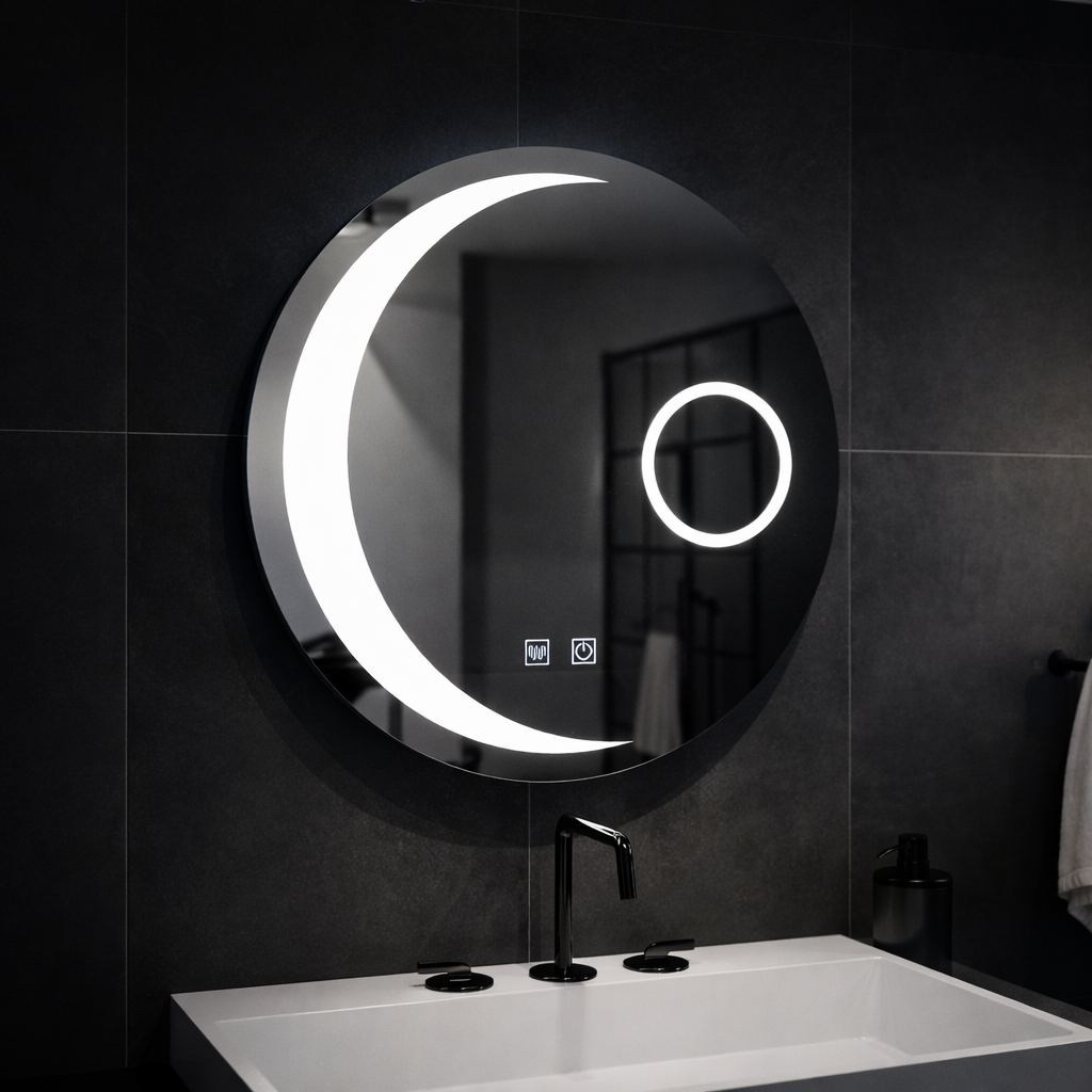 LED Round Mirror, 60cm, Orbis Touch, Demister System, Dimmable Mirrors Korman E Default Title Alessandro Design