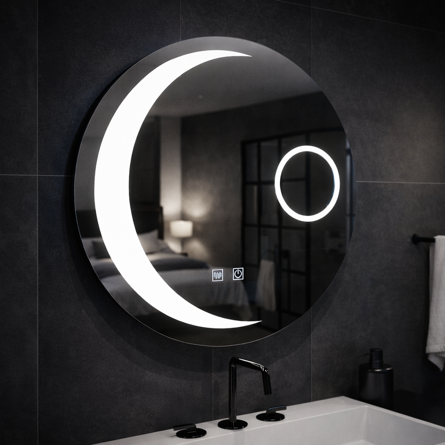 LED Round Mirror, 70cm, Orbis Touch, Demister System, Dimmable Mirrors Korman E Default Title Alessandro Design