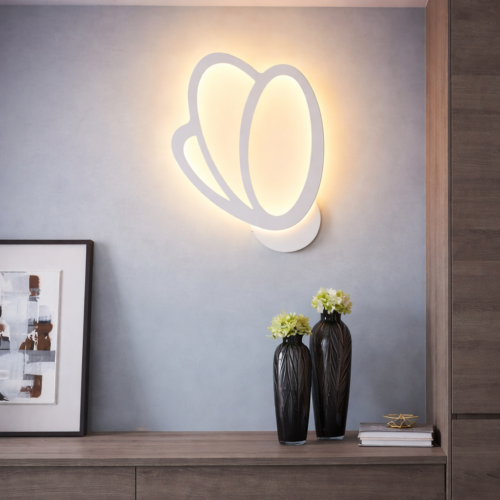 Tulip LED Wall Light 15W, Cold/Warm/Neutral Light 3000K/4000K/6000K, White, Metal and Acrylic Indoor Wall Lights Default Title Alessandro Design