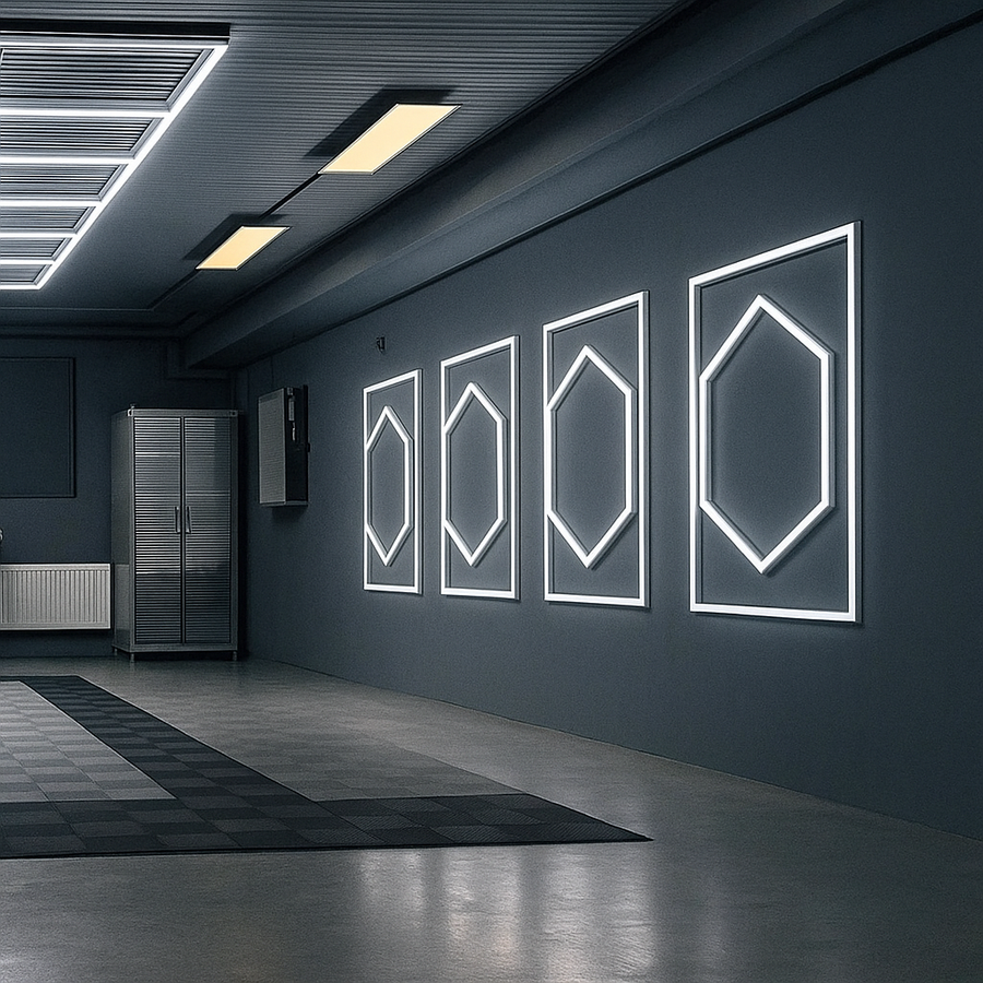 Hexagon LED Honeycomb wall light 1050mm X 1200mm
