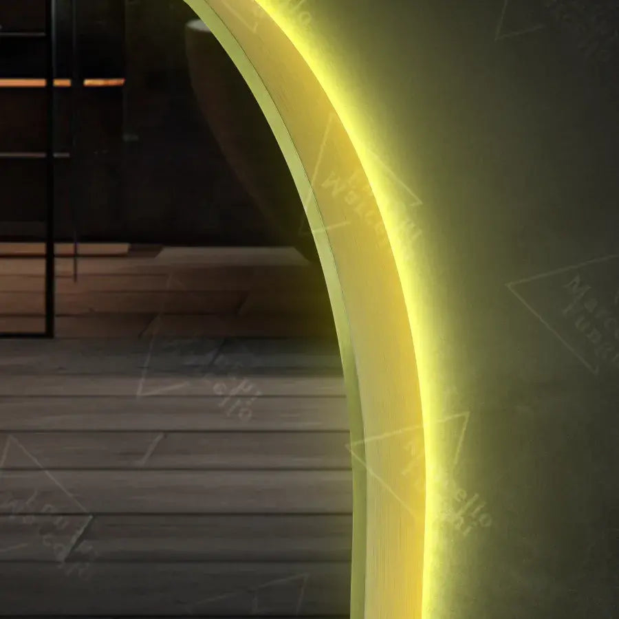 Oval LED mirror, 60x80cm, Revin Marcello Sensor, Demister System, Clock & Thermometer, Dimmable Mirrors Marcello Default Title Alessandro Design