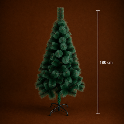 Brad Artificial MANIITSOQ, 180 cm, 220 vârfuri, Suport Metalic, Verde