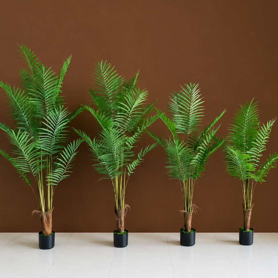 Planta Artificială Copac Tip Palmier Kentia, Cu Frunze Elegante, 180 cm, 10 frunze, Verde, cu Ghiveci