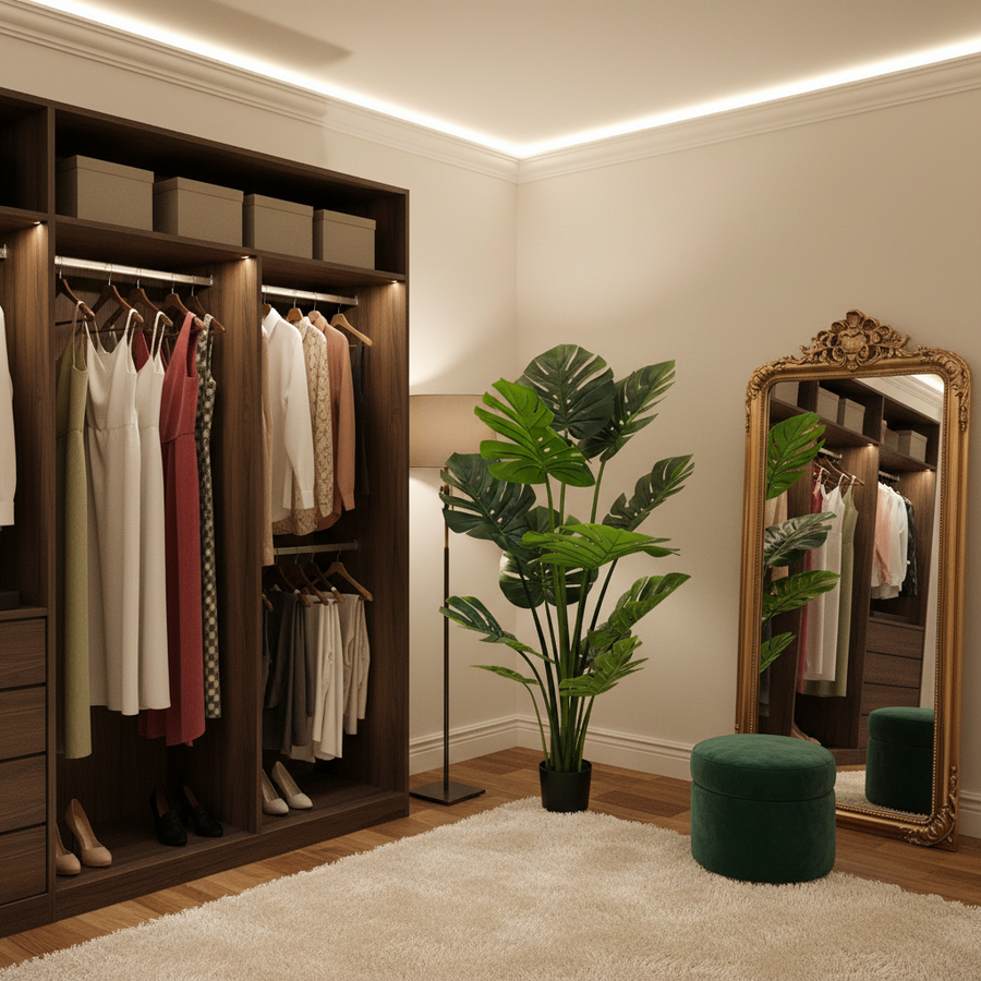 Plantă Artificială Tip Monstera Deliciosa, Cu Frunze Bogate, 160 cm, Verde