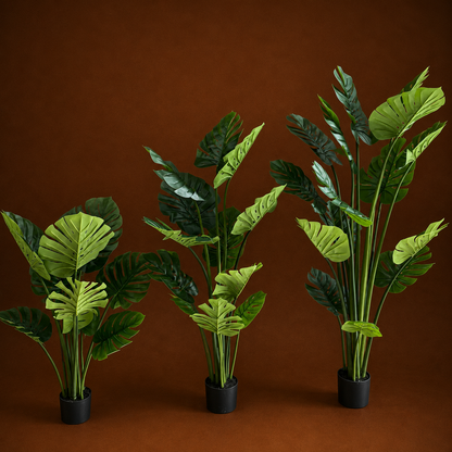 Plantă Artificială Tip Monstera Deliciosa, Cu Frunze Bogate, 180 cm, Verde