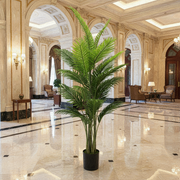 Plantă Artificială Tip Palmier Areca, 25 frunze, 190 cm, Verde