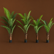 Planta Artificială Copac Tip Palmier Regal, 160 cm, 7 frunze, Verde, cu Ghiveci