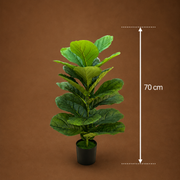 Planta Artificială Copac Tip Smochin, 70 cm, Verde, cu Ghiveci