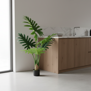 Plantă Artificială Tip Filodendron, 6 frunze, 120 cm, Verde