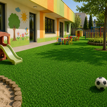 Gazon Artificial Pentru Exterior, 25x25 cm, Grosime 2cm, Densitate 15 Fire, Verde