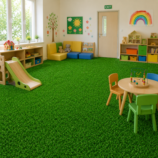 Gazon Artificial Pentru Interior, 25x25cm, Grosime 2cm, Densitate 15 Fire, Verde