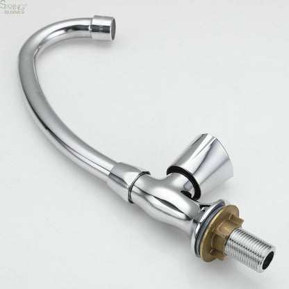 Cold Water Faucet with Rotating Spout, Chrome, AR003 Kitchen Faucets Default Title Alessandro Design