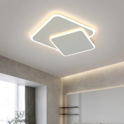 LED chandelier with remote control FUTURA LUMINA 66W, 2 Squares, Cold/Warm/Neutral light, Dimmable, White LED chandelier with remote control Default Title Alessandro Design