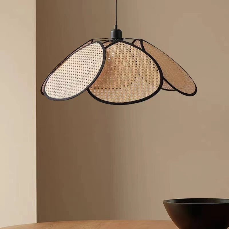 Lustra Vintage 1xE27, Barn, Diametru 80cm, Lemn si Metal, Maro Lustre Vintage Default Title Alessandro Design