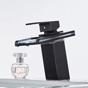 Basin Faucet, Alloy and Glass, Black, OD3007 Bathroom Faucets Default Title Alessandro Design
