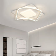 LED chandelier with remote control MODERNO 53W, 2 Squares, Cold/Warm/Neutral light, Dimmable, White LED chandelier with remote control Default Title Alessandro Design
