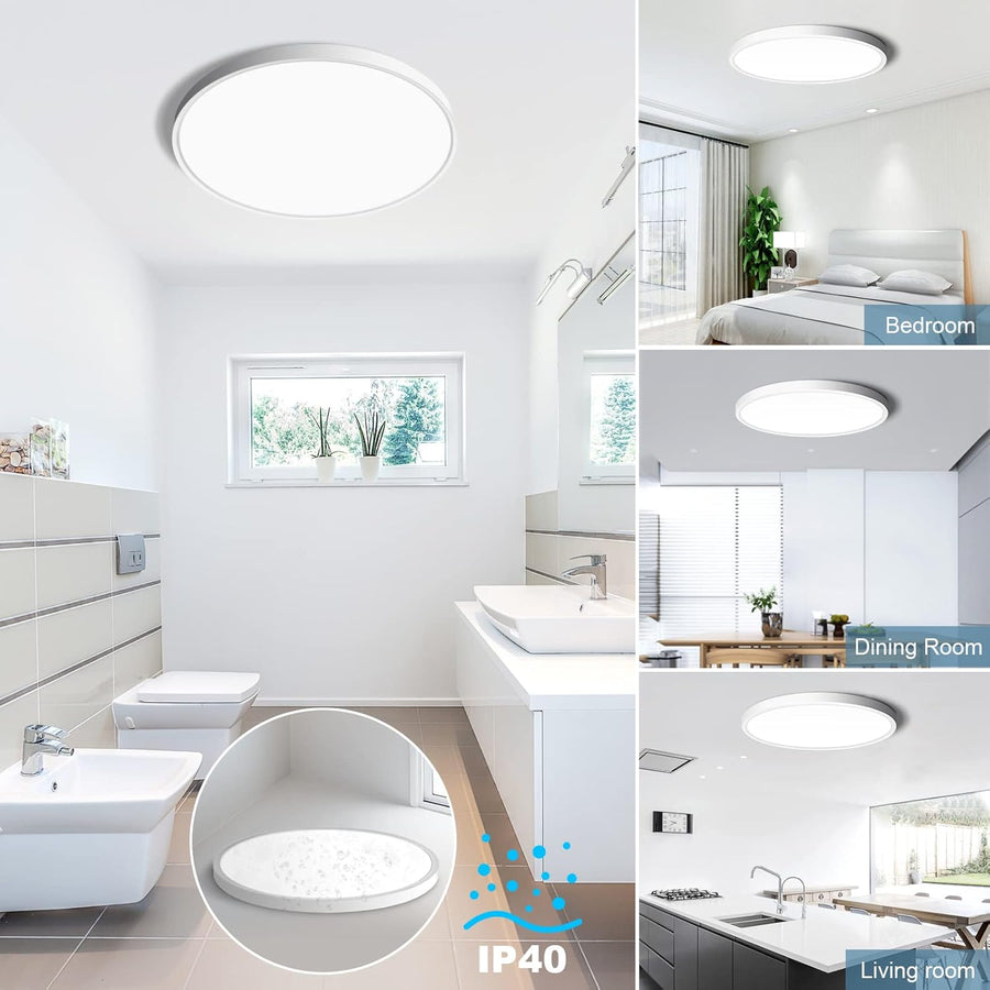 SOLIS LED ceiling light 27cm 20W Cold Light, White LED ceiling lights Default Title Alessandro Design